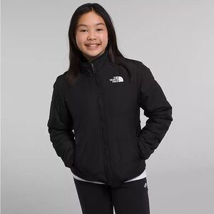 The North Face Girls Reversible Mossbud Jacket Size M Black